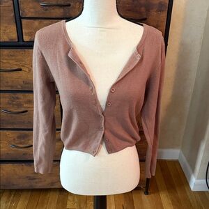 Soho Apparel Women's Mauve Cardigan Sweater